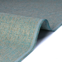 Tessuto jacquard per arredo color corda e azzurro