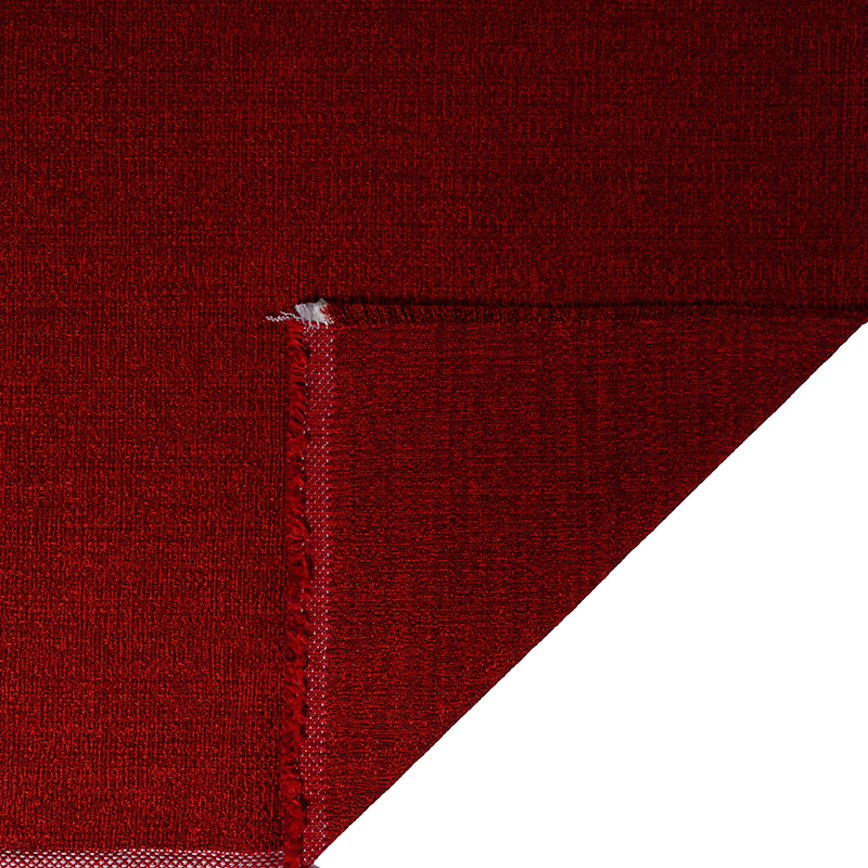 Tessuto jacquard per arredo color rosso cardinale