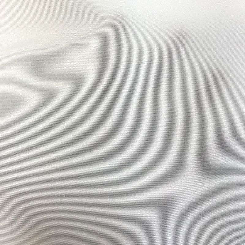 Tessuto canvas di poliestere bianco senza stampa